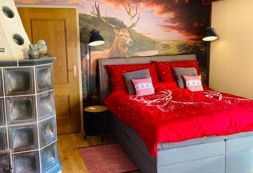 חדר דלוקס עם מרפסת, Almhütte Zwei Welten