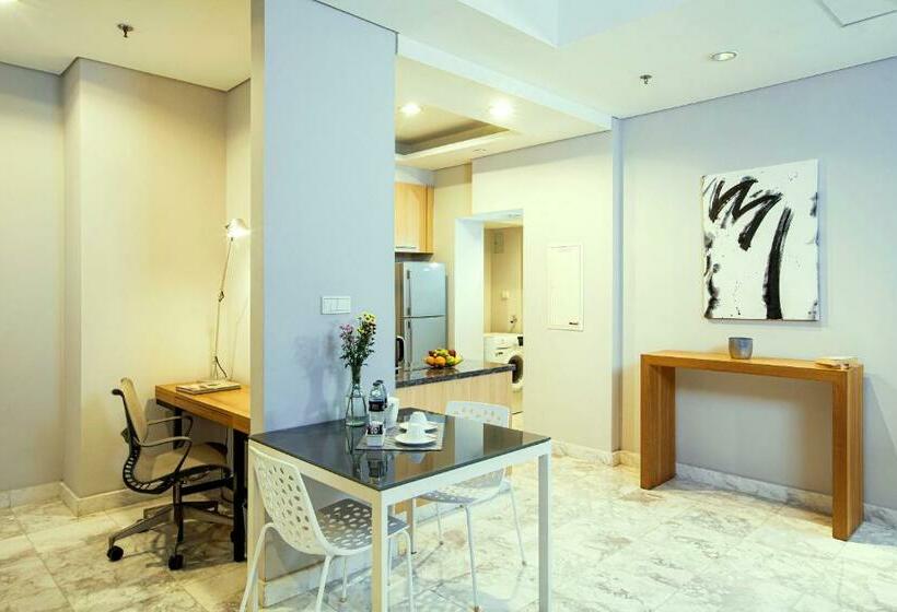침실 1개 디럭스 아파트, Fraser Residence Sudirman, Jakarta