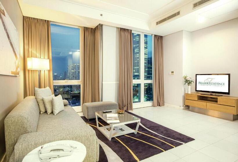 带2个卧室的优质公寓, Fraser Residence Sudirman, Jakarta