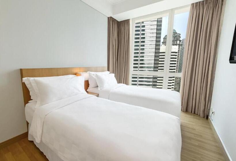 带3个卧室的豪华公寓, Fraser Residence Sudirman, Jakarta