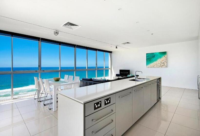 침실 3개 바다 전망 아파트, Ultiqa Air On Broadbeach