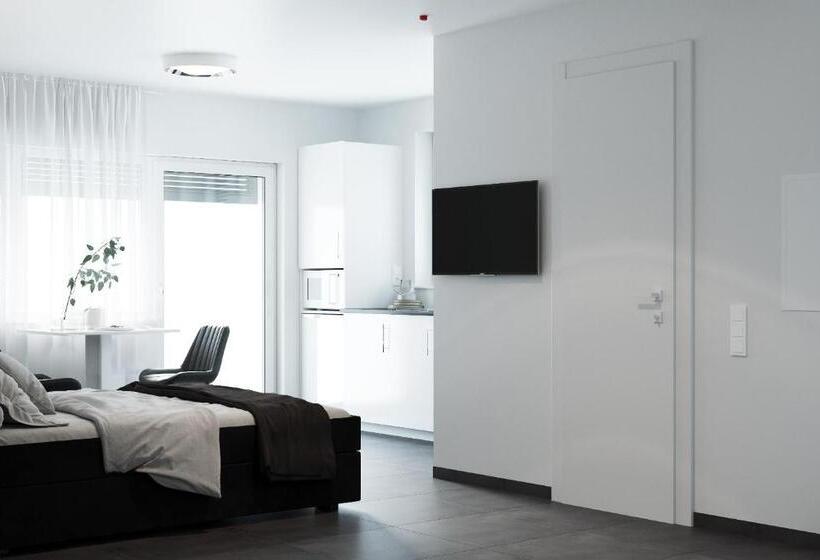 발코니가 있는 1 베드룸 프리미엄 아파트, The Residences   Apartments Frankfurt