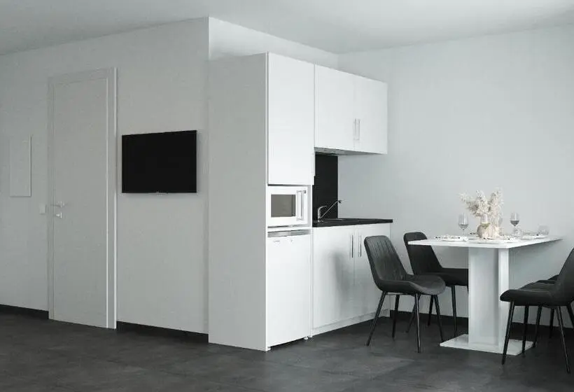 Huoneisto 1 Makuuhuone Terassi, The Residences   Apartments Frankfurt