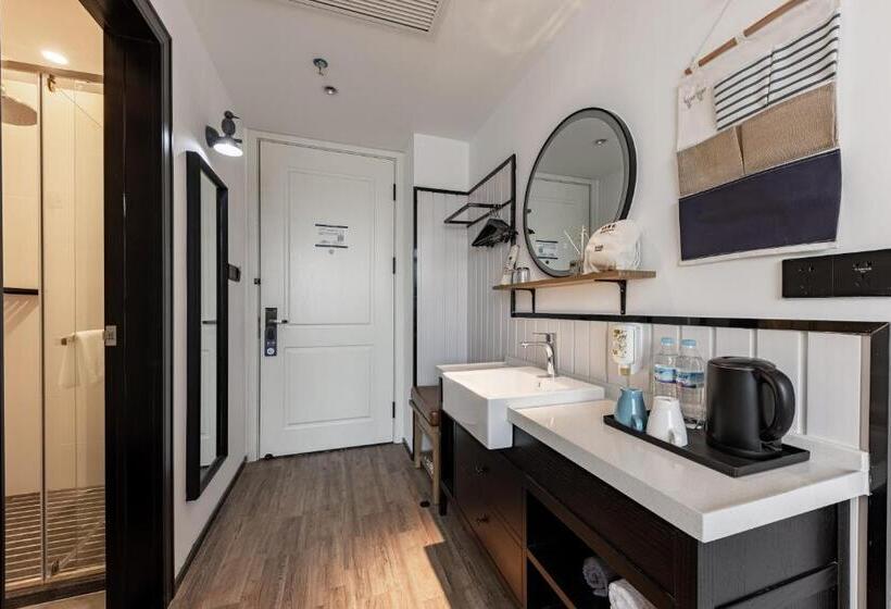 豪华房间, 银座精宿酒店   济南泺源大街泉城广场宽厚里店