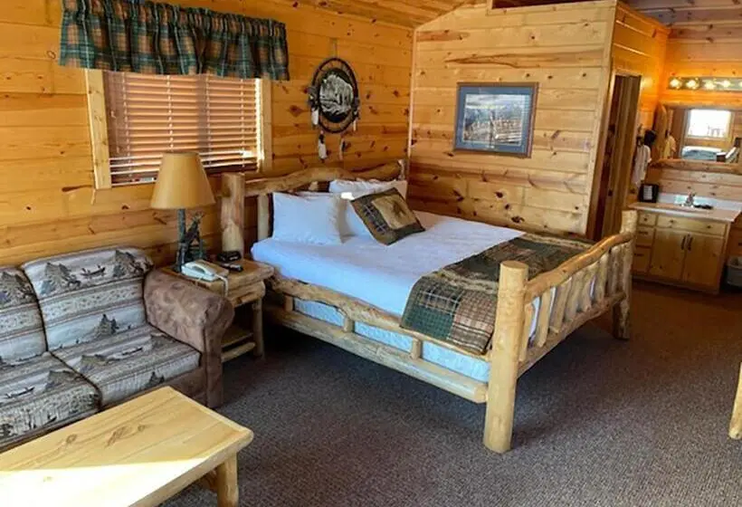 キングサイズベッドのスーペリアルーム, Badlands Frontier Cabins