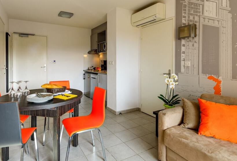 דירת חדר, Lagrange Aparthotel Montpellier Millénaire