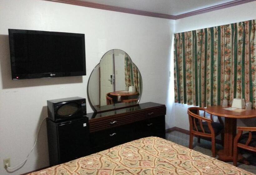 带大床的标准间, Walls Motel Long Beach