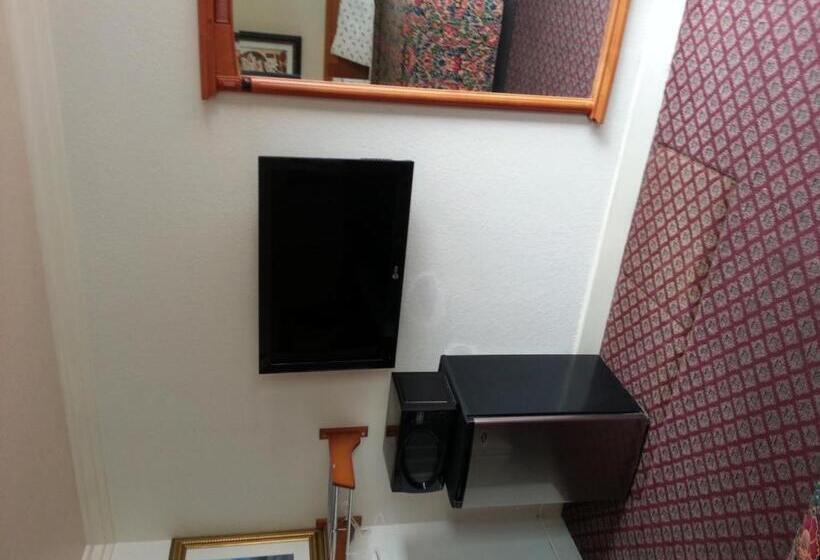 带大床的标准间, Walls Motel Long Beach