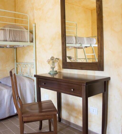 غرفة قياسية رباعية مطلة على الحديقة, Agriturismo La Turritella