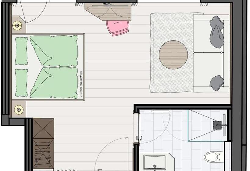 غرفة عائلية, Pension Appartement Sonnwend