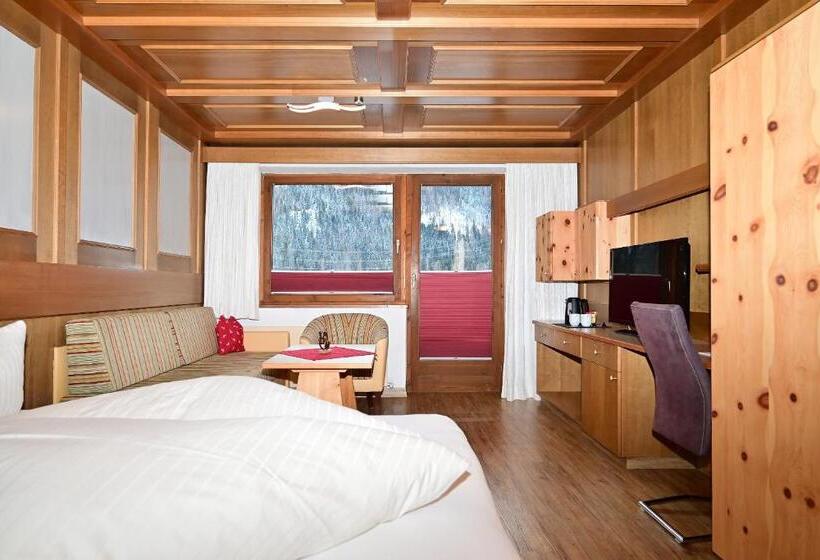 غرفة ديلوكس مزودة بشرفة, Das Alpspitz