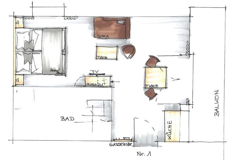 Номер Deluxe с Балконом, Haus Mariandl