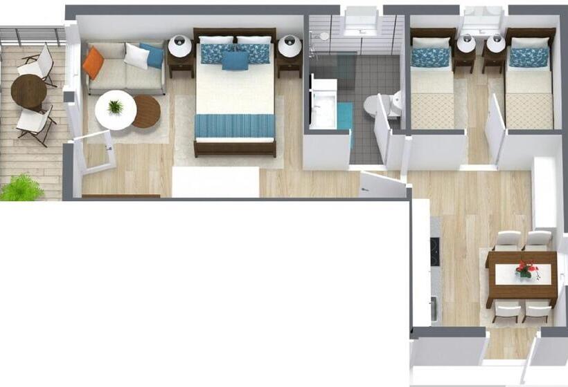 شقة غرفة واحدة ذات إطلالة, Das Alpspitz