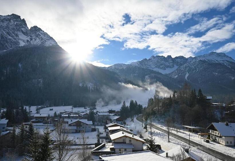 شقة غرفة نوم واحدة مزودة بشُرفة, Das Alpspitz