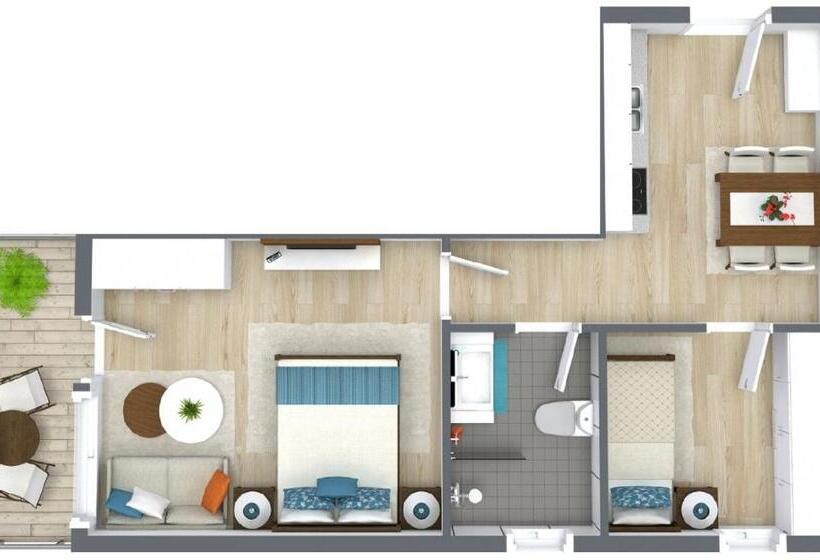 شقة غرفتين, Das Alpspitz