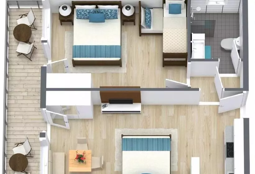 Apartament Deluxe 1 Dormitori, Das Alpspitz