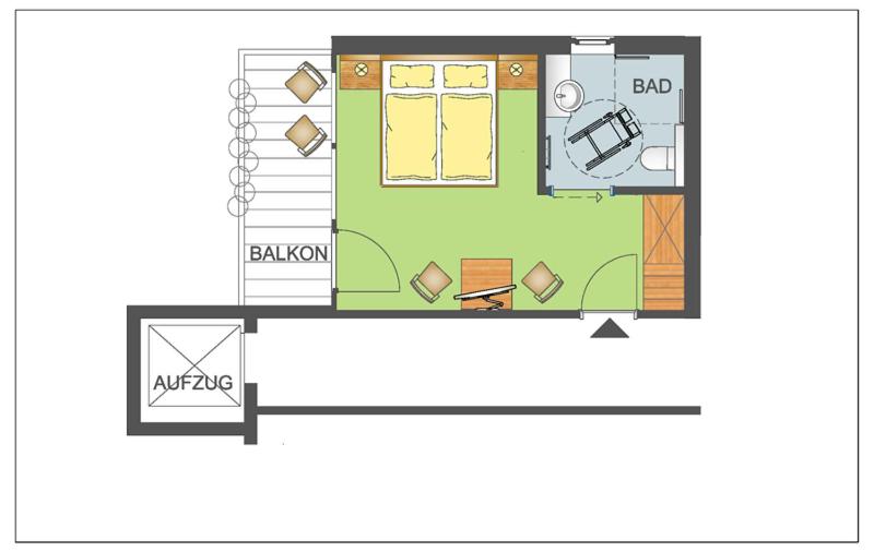 适合残疾人使用的标准间, Gästehaus Rottenspacher