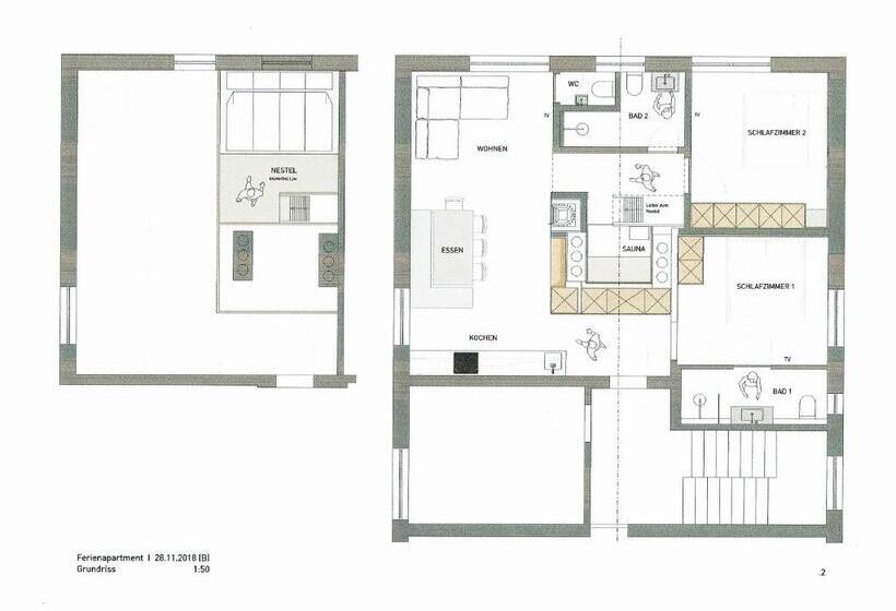 Апартаменты 1 Спальня, Schösserhof