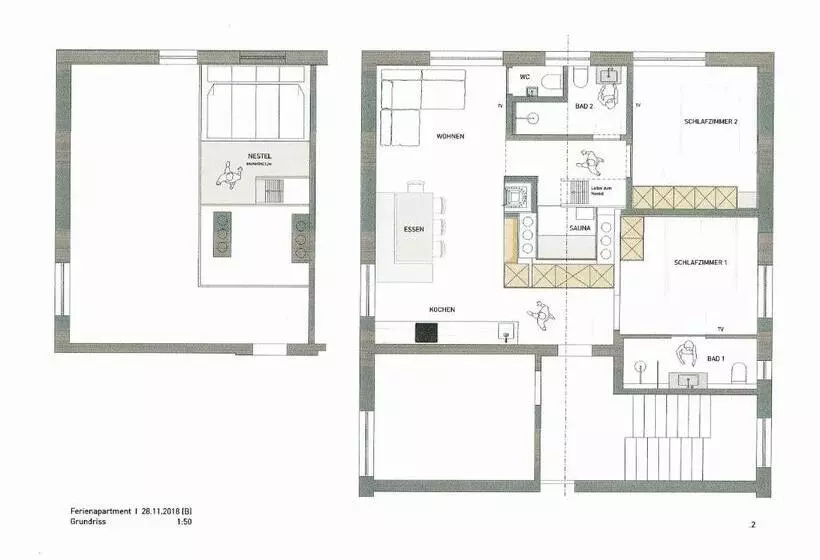 １ベッドルームアパートメント, Schösserhof