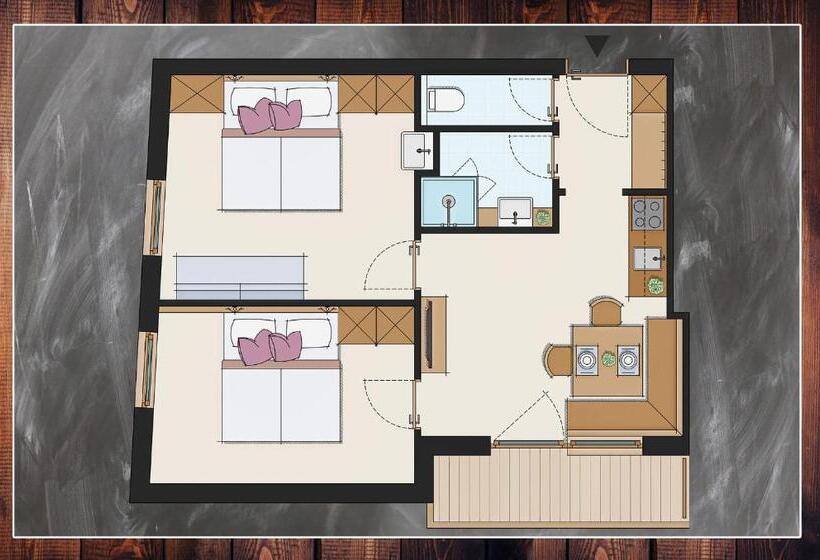 آپارتمان کامفورت 2 خوابه, Poltehof