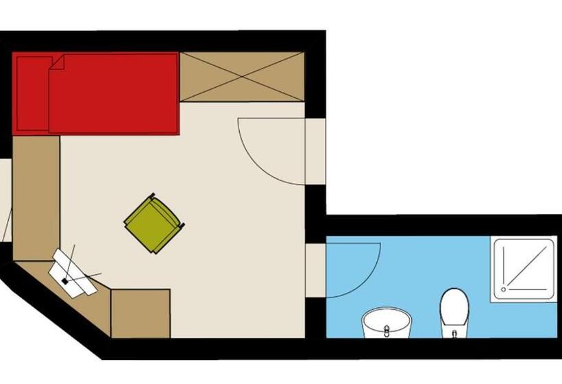스탠다드 싱글 룸, Familienhotel Felsenhof