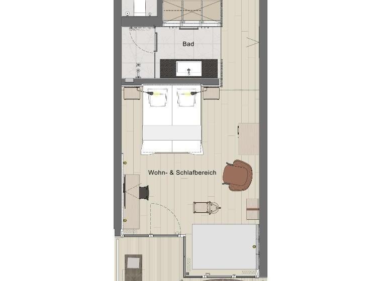 ビュー有りのスタンダードワンルーム, Gut Sonnberghof