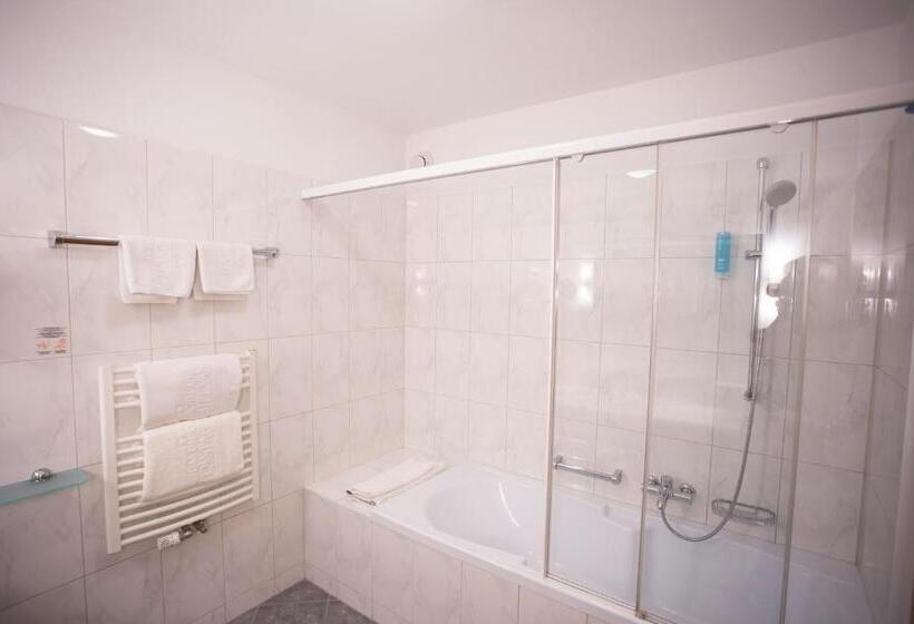 Superior room with lake view, Parkhotel Tristachersee