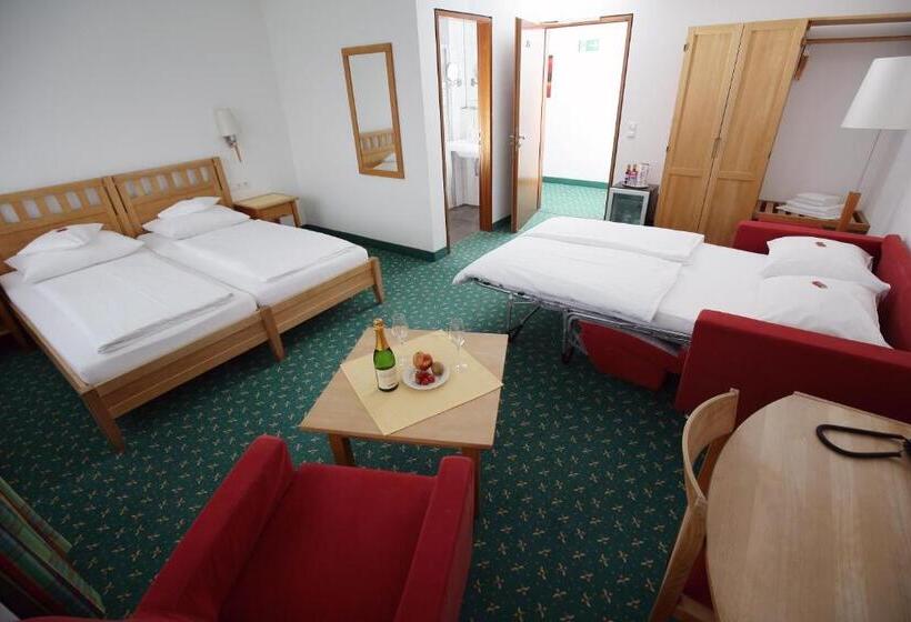 スタンダード４人部屋, Badhotel Restaurant Stauferland