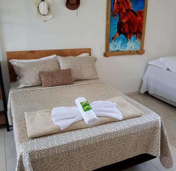 חדר משפחתי דלוקס, Pousada Alegria Do Cowboy