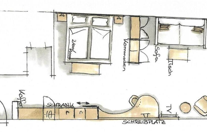 带露台的小型套房, Genusshotel Zum Wendl