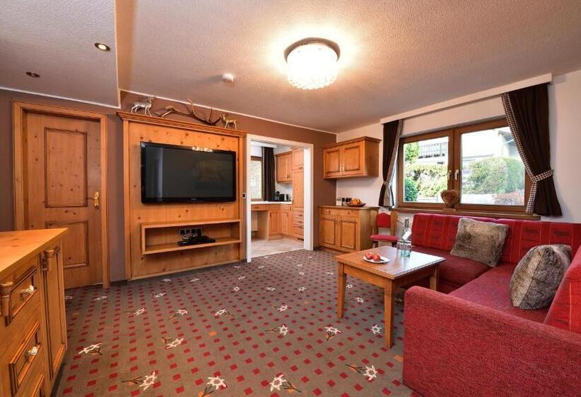 침실 2개 아파트, Landhotel Alphorn