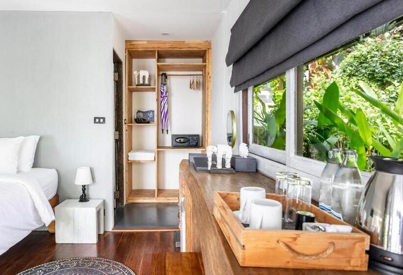 اتاق استاندارد با بالکن, Vikasa Yoga Retreat