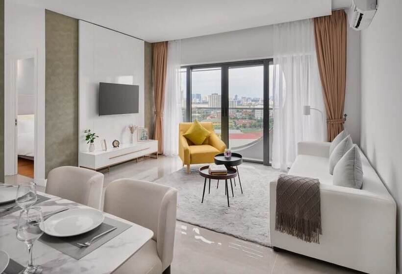 סוויטה משפחתית 2 חדרי שינה, The Peninsula Phnom Penh