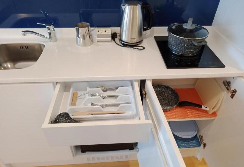 اتاق استاندارد با بالکن و چشم‌انداز دریا, Apartments Black Sea Resort Luxe