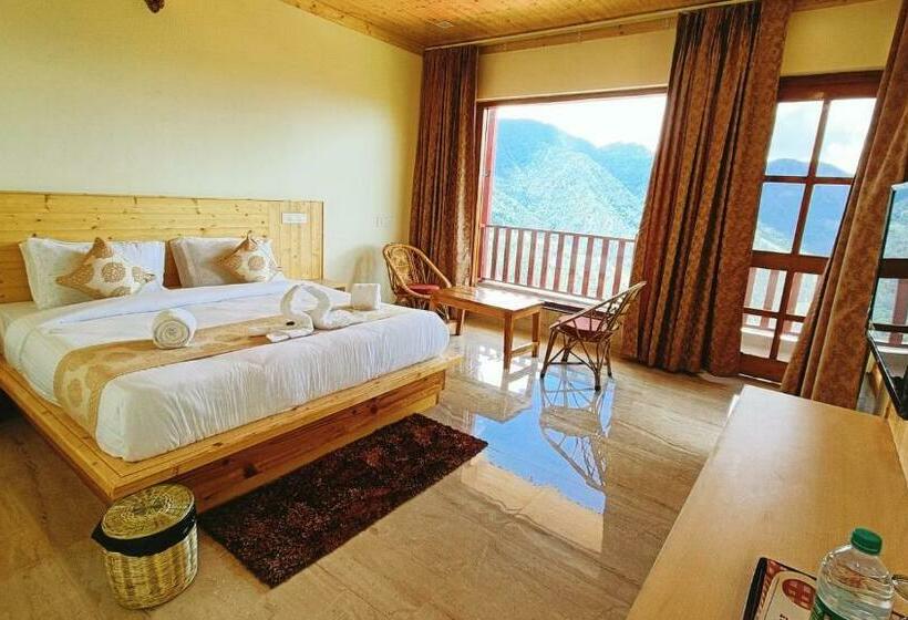 اتاق استاندارد با تخت بزرگ, The Vintage Hill Village   Himalayan Boutique Resort