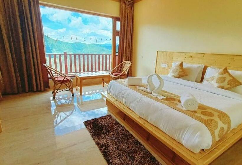 اتاق استاندارد با تخت بزرگ, The Vintage Hill Village   Himalayan Boutique Resort