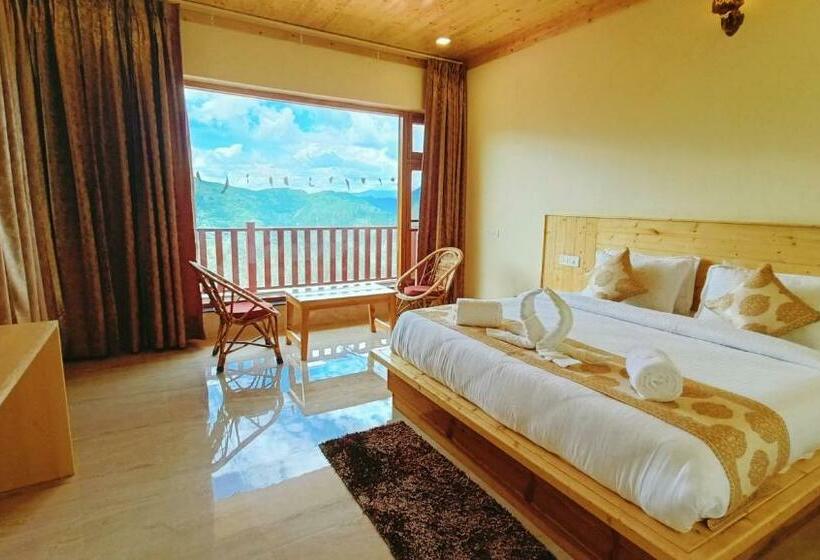 اتاق استاندارد با تخت بزرگ, The Vintage Hill Village   Himalayan Boutique Resort