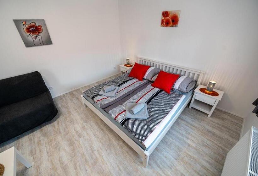 شقة غرفة واحدة مطلة على الحديقة, Penzion Kamenný Dvůr