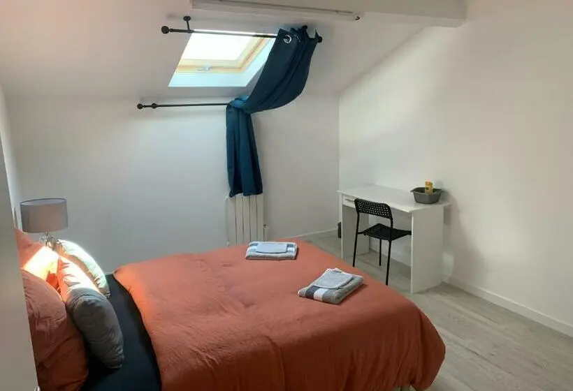 Standard-huone Jaettu Kylpyhuone, Villa Tenjin Chambre 14