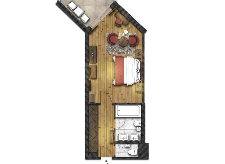 Номер Стандарт с Балконом, Reduce Hotel Thermal Adults Only