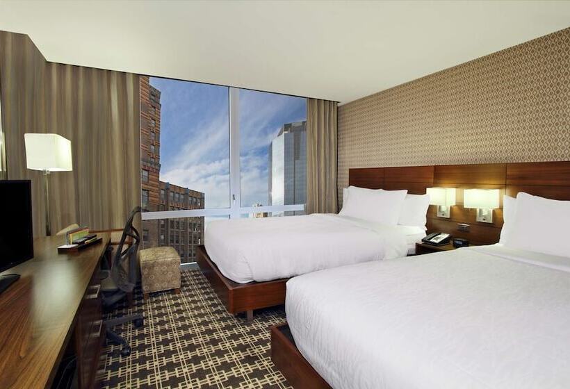 اتاق استاندارد با 2 تخت دوبل, Hilton Garden Inn New York/midtown Park Ave