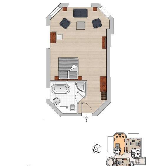 Номер Deluxe Вид на Море, Romantik Hotel Schloss Ranzow