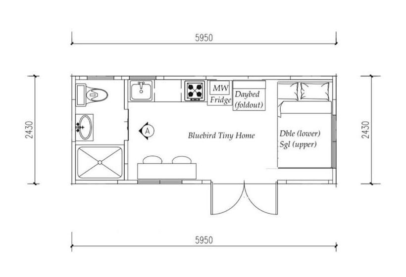 Четырехместный Номер Стандарт, Tiny Home   Bluebird