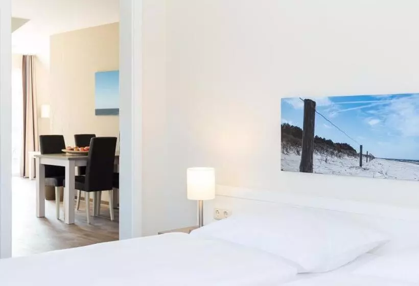 Huoneisto 1 Makuuhuone, Strandresort Markgrafenheide