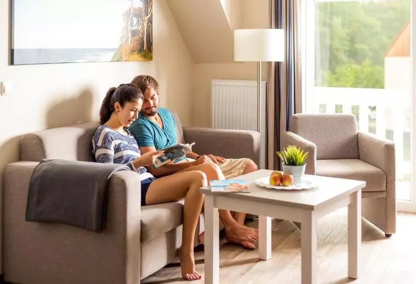 Huoneisto 1 Makuuhuone, Strandresort Markgrafenheide
