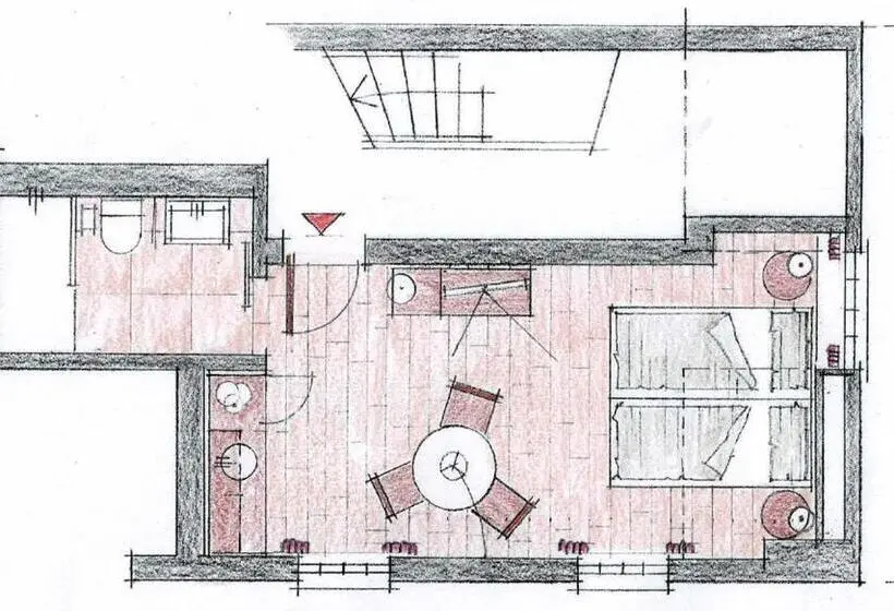 Standard-huone, Gästehaus Am Schlossplatz, Z. 4