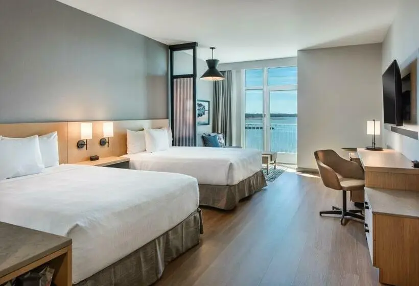 身障者適用クイーンサイズベッドルーム, Hyatt Place Kent Narrows And Marina