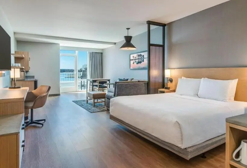 身障者適用キングサイズベッドルーム, Hyatt Place Kent Narrows And Marina