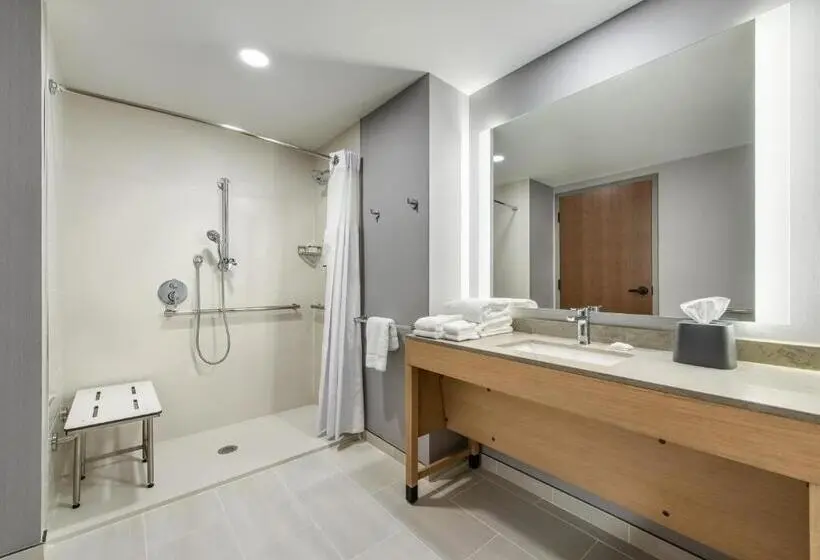 身障者適用キングサイズベッドルーム, Hyatt Place Kent Narrows And Marina