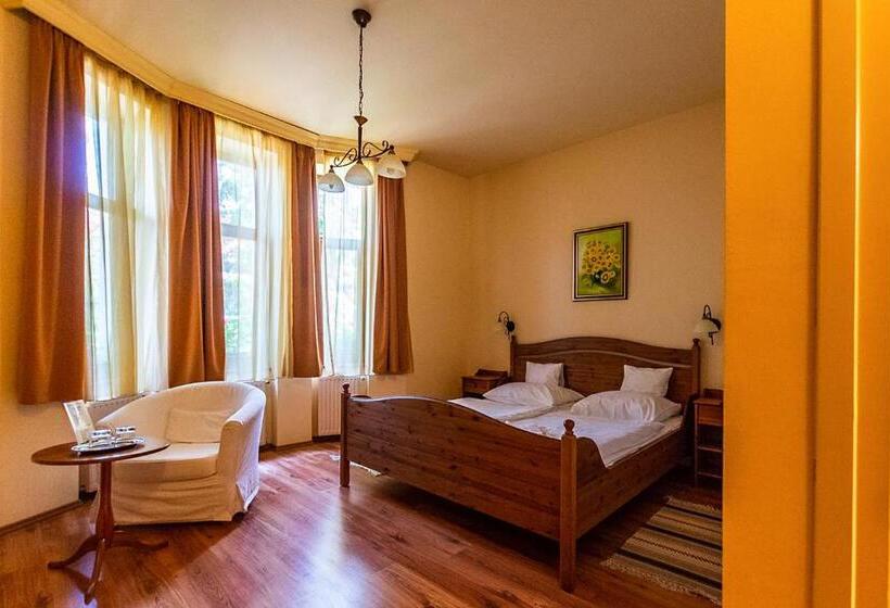 חדר דחוקס עם מיטת קינג, Il Gallo Nero   Fekete Kakas étterem és Panzió